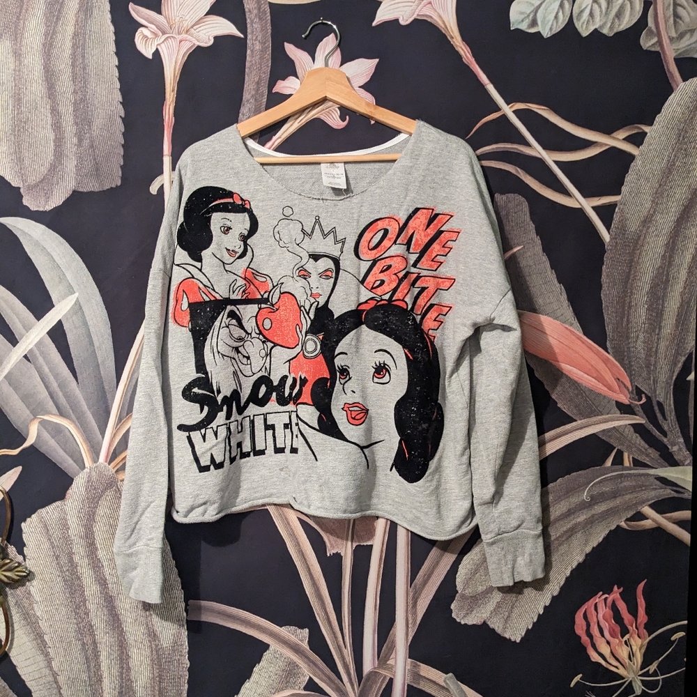 Snow White Off the Shoulder Sweater